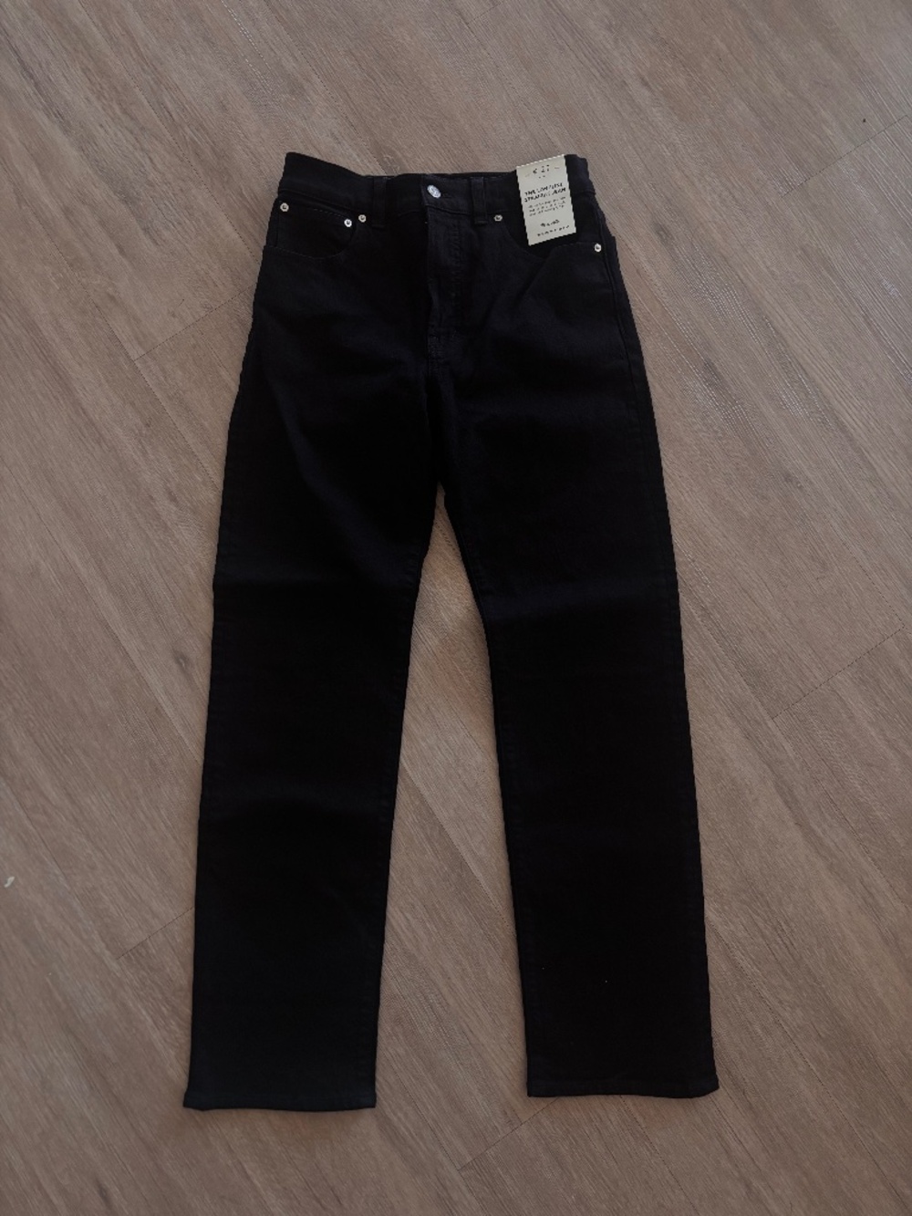 Madewell, long line straight gene in black size 27